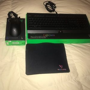 Gaming mouse , keyboard, and mouse pad combo!